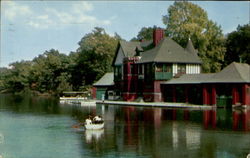 Boat House, Roger Williams Park Postcard