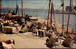 Fish Pier, Boston, Mass Massachusetts Postcard Postcard