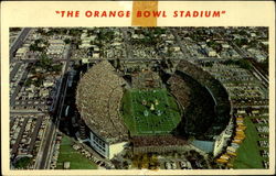 The Orange Bowl Stadium Miami, FL Postcard Postcard