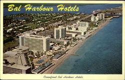 Oceanfront Bal Harbour Hotels Miami, FL Postcard Postcard