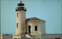 Old Lighthouse on Oregon Coast Bandon, OR Postcard Postcard