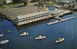 Brown Bros. Wharf Boothbay Harbor, ME Postcard Postcard