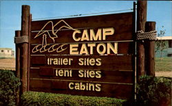 Camp Eaton - Trailer Sites, Tent Sites, Cabins York Harbor, ME Postcard Postcard