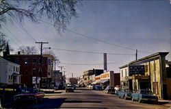 Business District, Old Town Maine Postcard Postcard