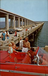 World's longest Fishing Pier Postcard