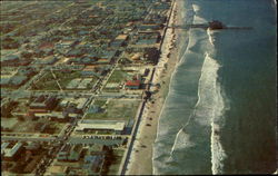 Pier, Beach and Play Grounds Jacksonville Beach, FL Postcard Postcard