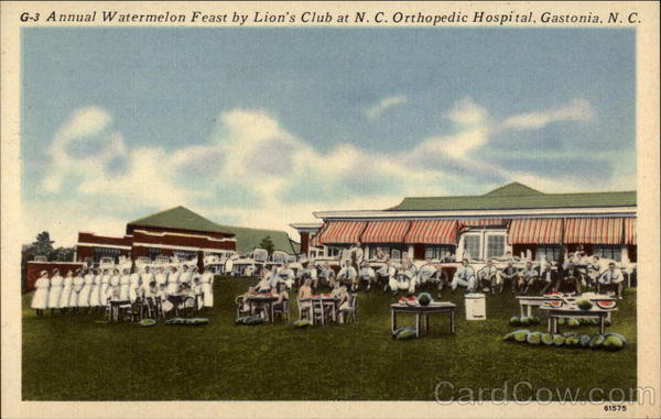 Annual Watermelon Feast by Lion's Club at NC Orthopedic Hospital