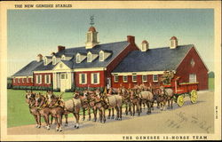 The New Genesee Stables Breweriana Postcard Postcard