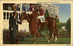 Whirlaway, Kentucky Derby Winner Louisville, KY Postcard Postcard