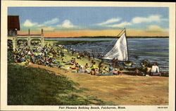 Fort Phoenix Bathing Beach, Fairhaven, Mass Massachusetts Postcard Postcard