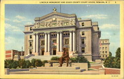 Lincoln Monument and Essex County Court House Postcard