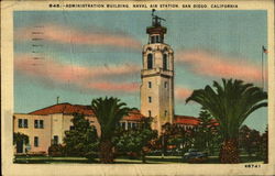 Administration Building, Naval Air Station Postcard