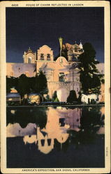 House of Charm Reflected in Lagoon, America's Exposition Postcard