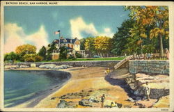 Bathing Beach Postcard