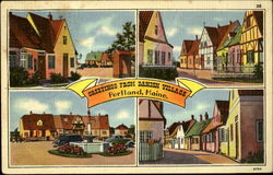 Greetings from Danish Village Postcard