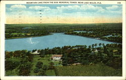 Mountain Lake From the Bok Memorial Tower Lake Wales, FL Postcard Postcard