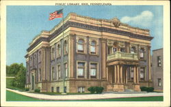 Public Library, Erie, Pennsylvania Postcard Postcard