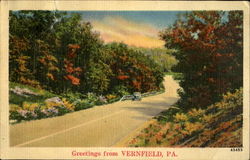 Greetings from Vernfield, PA Postcard