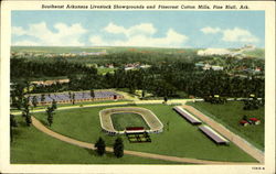 Southeast Arkansas Livestock Showgrounds and Pinecrest Cotton Mills Postcard