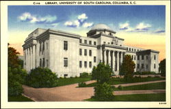 Library, University of South Carolina Postcard