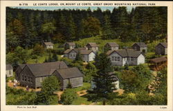 Le Conte Lodge, on Mount Le Conte, Great Smoky Mountains Naitonal Park Postcard