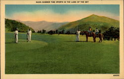 N299:-Summer Time Sports in the Land of the Sky Postcard