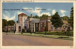 Community Center, Gastonia, N.C North Carolina Postcard Postcard