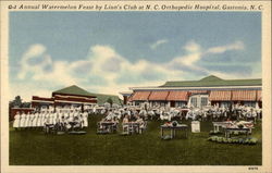 Annual Watermelon Feast by Lion's Club at NC Orthopedic Hospital Postcard