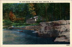 Rock-Brook Camp for Girls Brevard, NC Postcard Postcard