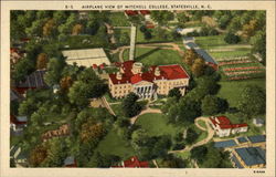 Airplane View of Mitchell College Statesville, NC Postcard Postcard