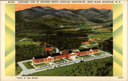 Airplane View of Western North Carolina Sanatorium, Near Black Mountain, N.C Postcard