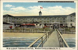 W-28 Ocean Terrace Hotel, Wrightsville Beach, N.C North Carolina Postcard Postcard