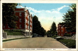 Fifth Avenue Looking Towards Main Street Postcard