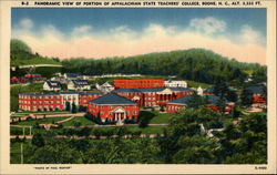 Panoramic View of Portion of Appalachian State Teachers' College, Boone, N. C., Alt. 3,333 Ft North Carolina Postcard Postcard