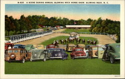 A Scene During Annual Blowing Rock Horse Show Postcard