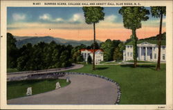 Sunrise Scene, College Hall and Abbott Hall Postcard