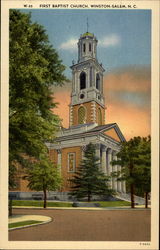 First Baptist Church Postcard