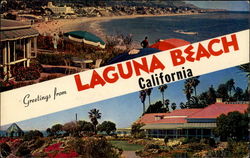 Greetings from Laguna Beach California Postcard Postcard