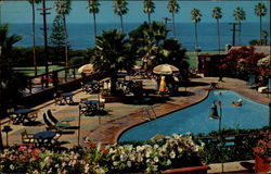 Oceanside Pool, La Valencia Hotel La Jolla, CA Postcard Postcard