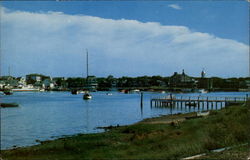 Oak Bluffs Harbor Massachusetts Postcard Postcard