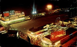 Night View of Atlantic City Postcard