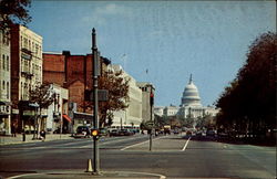 Pennsylvania Avenue showing the U.S. Capitol Washington, DC Washington DC Postcard Postcard