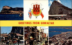 Greetings From Gibraltar Spain Postcard Postcard