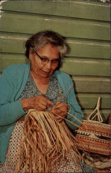 Indian Basket Maker Postcard