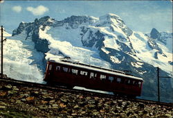 Die Gornergratbahn, Zermatt-Gornergrat 1616-3130 m Breithorn Postcard