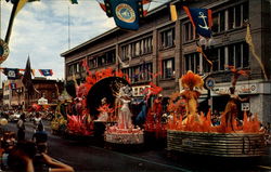 Beautiful Aquatennial Parade Minneapolis, MN Postcard Postcard