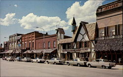 Street Scene Gaylord, MI Postcard Postcard