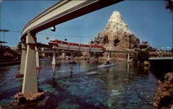 Monorail System In Disneyland Anaheim, CA Postcard Postcard