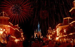 Walt Disney World, Fantasy in the Sky Fireworks Postcard