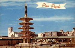 Peace Pagoda, Japan Trade and Cultural Center Postcard